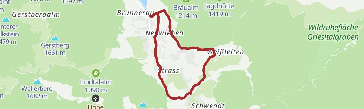 Route map: Weiler Runde